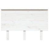 Bed Headboard White 124x6x82.5 cm Solid Wood Pine 819161