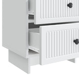 Bedside Cabinet White 43 x 34.5 x 47.5 cm Engineered Wood 893835