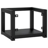 Wall-mounted Bathroom Washbasin Frame Black 40x38x31 cm Iron 338493