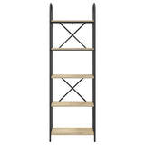Bookshelf Sonoma Oak 60 x 30 x 183 cm Engineered wood 879906