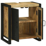 Sink cabinet with Shelf Brown 55 x 35 x 60 cm Solid Mango Wood 4016010