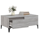 ZNTS Coffee Table Grey Sonoma 90x50x36.5 cm Engineered Wood 821122