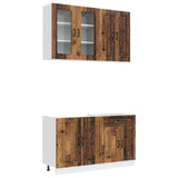 Kitchen Unit KALMAR 4 pcs Old Wood Engineered Wood 3438303