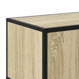 TV Cabinet Sonoma Oak 160x35x41 cm Engineered Wood and Metal 848845