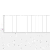 Lawn Edging 20 m x 25 cm Galvanised Steel Silver 42030146