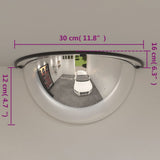 Half Domed Traffic Mirrors 2 pcs 30 cm Acrylic 153089