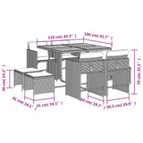 Garden Dining Set Beige, Brown, Cream 3211144