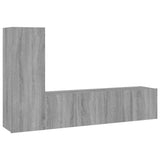 3 Piece TV Cabinet Set Grey Sonoma Engineered Wood 3120258
