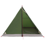 Backpacking Tent Green 4-Person 185T Polyester with PU Coating 42018559