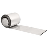 Lawn Edging 10 m x 15 cm Galvanised Steel Silver 42030379