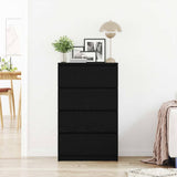 Sideboard Black Oak 60x35x98.5 cm Engineered Wood 861992