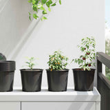 Flower Pot 200 pcs Black 15 x 13 cm Plastic 42029495