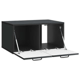 Wall-Mounted TV Cabinet Black 59.5 x 41 x 30 cm Engineered Wood 898676
