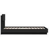 Bed Frame without Mattress Black 75x190 cm Small Single 3209976