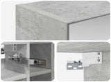 Bathroom Mirror Cabinet Concrete Grey 60 x 14.5 x 50 cm 889074