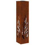 Solar LED Pathway Light 2 pcs Rusty Weathering Steel 879806