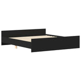 Bed Frame without Mattress Black 200x200 cm 3203734