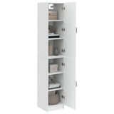 Cabinet Set 2 pcs High Gloss White Engineered Wood 3416956
