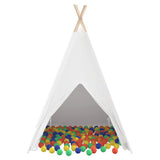 Teepee Tent White 120 x 120 x 150 cm Fabric and Plastic 3385870