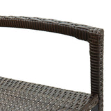 Bar Stools 2 pcs Brown Poly Rattan 362580