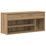 Shoe Bench Artisan Oak 102x30.5x45 cm Engineered Wood 859144