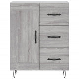 Highboard Grey Sonoma 69.5x34x180 cm Engineered Wood 3198695