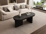 Modern coffee table, Oval Center Table, spray-painted end table, simple sofa table, side table, MDF, N605P387937S