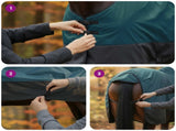 Horse Blanket Dark Green and Black 125 cm Polyester 42013072
