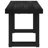 Dining Bench NOAIN 120 x 41 x 45 cm Solid Pine Wood Black 42020930