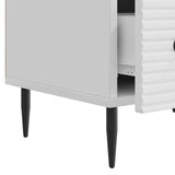 TV Cabinet High Gloss White 147 x 34.5 x 30 cm Engineered Wood 894939