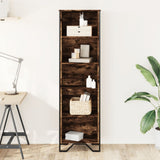 Bookcase Smoked Oak 50x31x169 cm Engineered Wood 848616