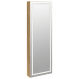 Mirror Jewellery Cabinet with LED Lights Wall Mounted 353252