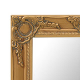 Wall Mirror Baroque Style 50x50 cm Gold 320313