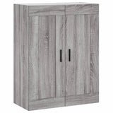 Wall Mounted Cabinet Grey Sonoma 69.5x34x90 cm Engineered Wood 830402