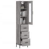 Highboard Grey Sonoma 34,5x34x180 cm Engineered Wood 3199247