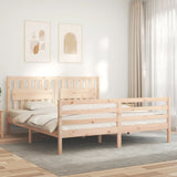 Bed Frame without Mattress Super King Size Solid Wood 3194326