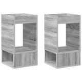 End Table 2 pcs Grey Sonoma 30 x 30 x 56 cm Engineered Wood 890939