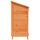 Garden Shed Brown 106.5 x 56 x 113.5 cm Solid Fir Wood 42033443