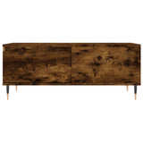 Coffee Table Smoked Oak 90x50x36.5 cm Engineered Wood 830801