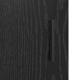 Bathroom Furniture Set 3 pcs Black Oak Engineered Wood 3402368