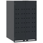 Wheelie Bin Storage for 4 Bins Anthracite 276x79x117 cm Steel 3279984