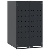 Wheelie Bin Storage for 4 Bins Anthracite 276x79x117 cm Steel 3279984