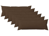 Cushion with Pillow HEERLEN 6 pcs Brown Fabric 925272