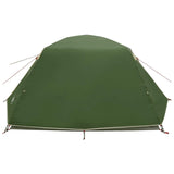 Backpacking Tent Green 4-Person 185T Polyester with PU Coating 42017412