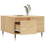 Coffee Table Sonoma Oak 55x55x36.5 cm Engineered Wood 830751