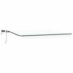 Retractable Awning Manual White 400 x 300 cm Fabric 3330628