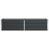 Planter Anthracite 195 x 50 x 45 cm Galvanised Steel 42018204