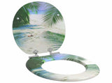 Soft-Close Toilet Seat 2 pcs Green 44 x 38 cm MDF board 3414547
