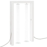 Outdoor Shower 226 cm Solid Pine Wood and Stainless Steel White 886341