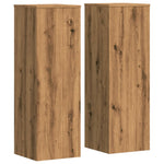 Plant Stands 2 pcs Artisian Oak 33x33x100 cm Engineered Wood 3307890